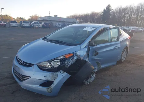2013 Hyundai Elantra Limited из США, поврежденный, VIN KMHDH4AE7DU662891
